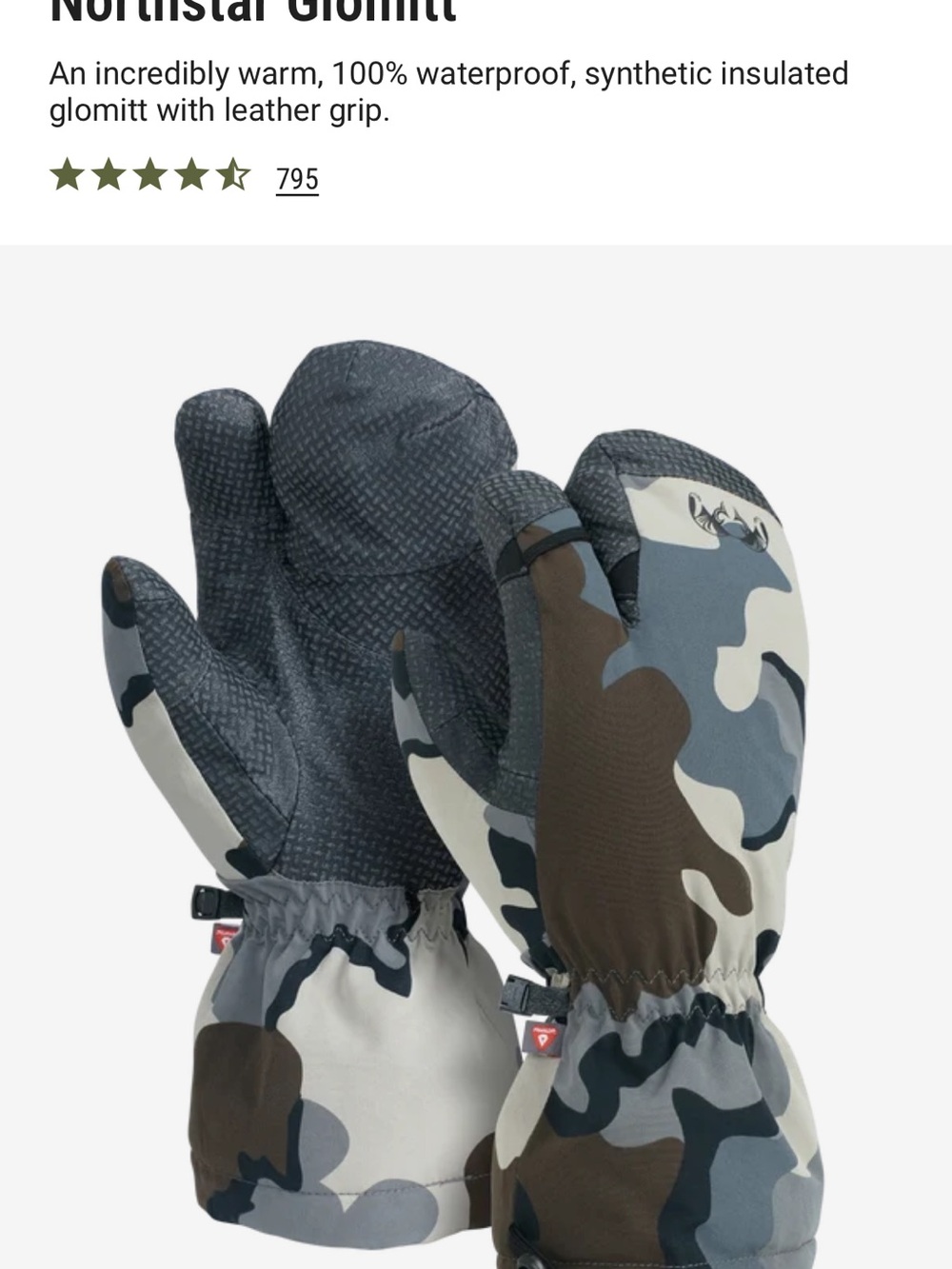 KUIU Northstar Glommit NWOT